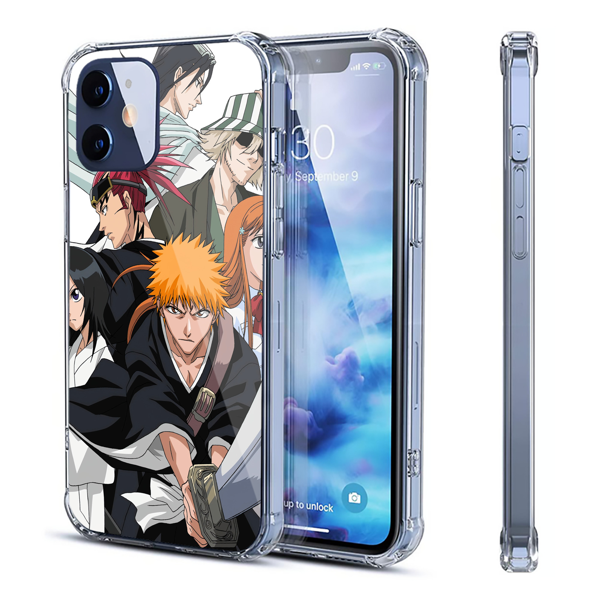 （画像用） ブリーチ BLEACH 【iPhone 12シリーズ対応】透明スマホケース（クリアソフトケース）